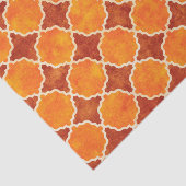 Flutterbyの秋幾何学的なブラウン 薄葉紙 (詳細)