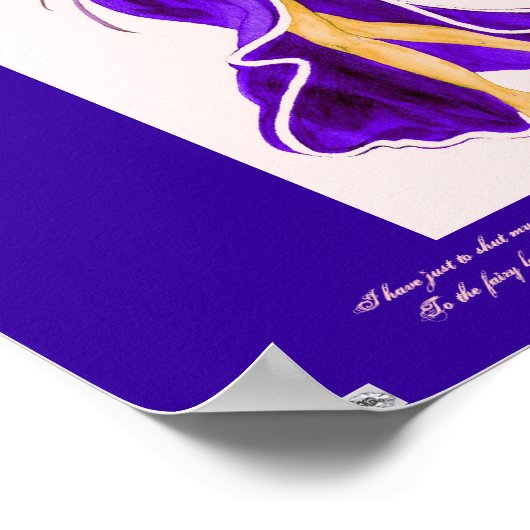 Flutterby妖精(Damson)ポスター ポスター (角)