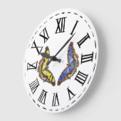 Flutterby 2 ラージ壁時計 (傾斜)