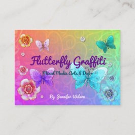 Flutterby Graffiti Jeweled ARTIST VENDOR SHOP 名刺