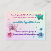 Flutterby Graffiti Jeweled ARTIST VENDOR SHOP 名刺 (裏面)