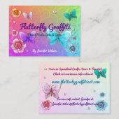 Flutterby Graffiti Jeweled ARTIST VENDOR SHOP 名刺 (正面/裏面)