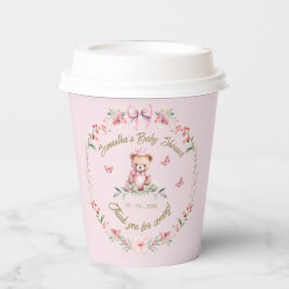 Flutterby Love:開花と蝶シャワーよだれかけ 紙コップ