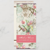 Flutterbyes 「nのチューリップエレガントなメニューカード メニュー (正面/裏面)