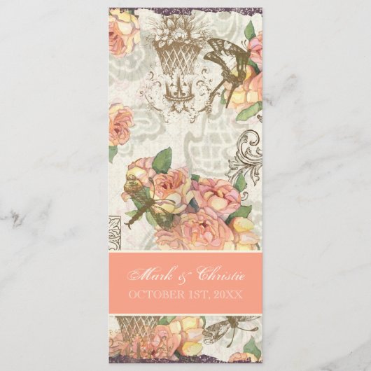 Flutterbyes 「nのバラエレガントなメニューカード メニュー (正面)