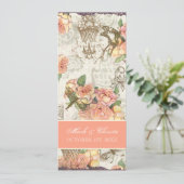 Flutterbyes 「nのバラエレガントなメニューカード メニュー (スタンド正面)