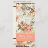 Flutterbyes 「nのバラエレガントなメニューカード メニュー (正面/裏面)