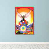 Flutterer's Delight キャンバスプリント (インサイチュ (ウッドフロア))