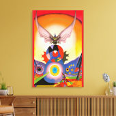 Flutterer's Delight キャンバスプリント (インサイチュ (リビング))