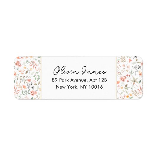 Fluttering Pink Butterfly Girl 1st Birthday ラベル (正面)