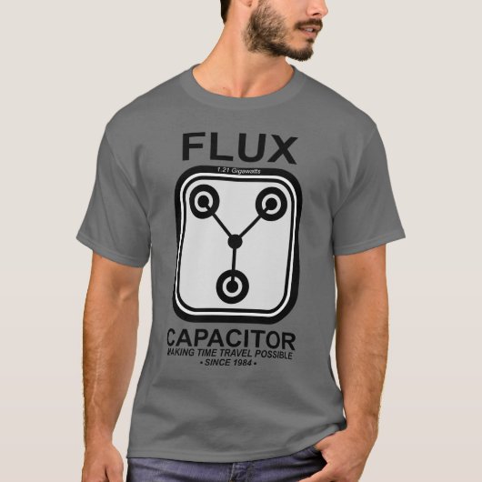 FLUXコンデンサ1.21ギガワット Tシャツ (正面)