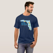 FLVS誇りを持った先生、Florida T-Shirt(ネイビー) Tシャツ (正面フル)