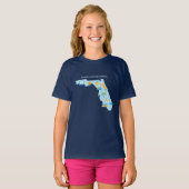 FLVS、Youth Florida T-Shirt（ネイビー） Tシャツ (正面フル)
