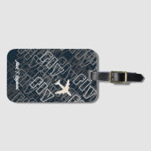 FLY航空飛行機航空便 ラゲッジタグ (正面横)