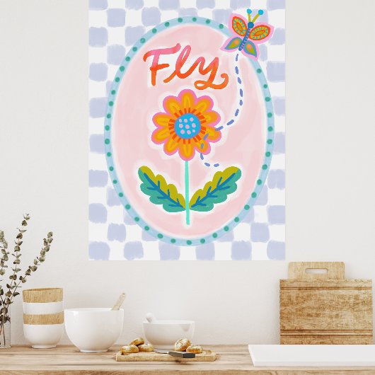 Fly ポスター (キッチン)