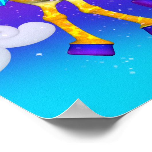 Fly 遠くに With Me 18x18 Poster ポスター (角)