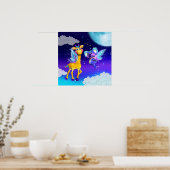 Fly 遠くに With Me 18x18 Poster ポスター (キッチン)