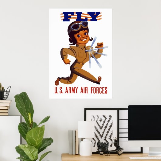 FLY - – 陸軍空軍 ポスター (ホームオフィス)