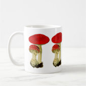 Fly agaric mushroom コーヒーマグカップ (左)