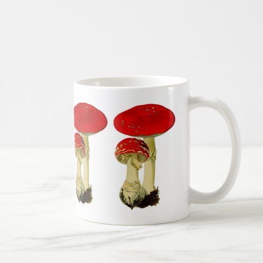 Fly agaric mushroom コーヒーマグカップ (右)