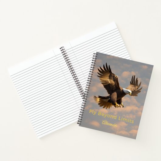 Fly Beyond Limits Eagle Notebook ノートブック (内部)