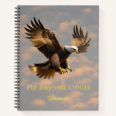 Fly Beyond Limits Eagle Notebook ノートブック (正面)