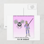 Fly By Knight 面白いギフト Tシャツ マグ カードなど ポストカード (正面/裏面)