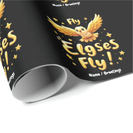 Fly Elgses Fly 励ましのイーグルアート ラッピングペーパー