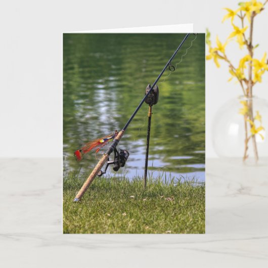 Fly Fishing カード (黄色い花)