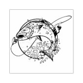 Fly Fishing ラバースタンプ (インプリント)