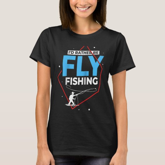 Fly Fishing Flies Fisherman Rod Bait Reel Lures Ra Tシャツ (正面)