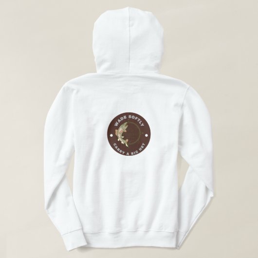 fly fishing hoodie パーカ (デザイン裏面)