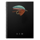 Fly Fishing Lure Fishing Lover Gift Outdoor ノートブック (正面)