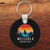 Fly Fishing Missoula Montana  キーホルダー (正面)