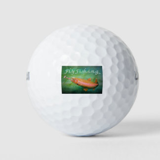 Fly Fishing Trout Salmon / Rainbow Trout Gift ゴルフボール