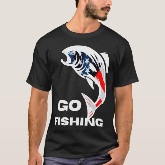 Fly Fishing USA v2 Tシャツ (正面)