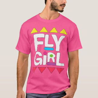 Fly Girl 80Sヒップホップシャツ90S Old Schooo Tシャツ