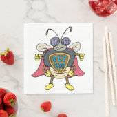 Fly God Superhero Fly Insect Character スタンダードランチョンナプキン (インサイチュ)