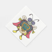 Fly God Superhero Fly Insect Character スタンダードランチョンナプキン (角)