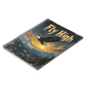 Fly High Eagle Journal - やる気を起こさせる Notebook ノートブック (左側)