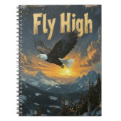 Fly High Eagle Journal - やる気を起こさせる Notebook ノートブック (正面)