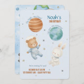 Fly High, Little Astronaut  招待状 (正面/裏面)