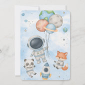 Fly High, Little Astronaut  招待状 (裏面)