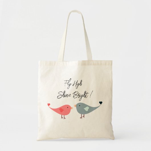 Fly high Modern Uplifting Positive Quote tote bag トートバッグ (正面)