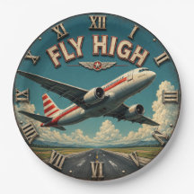 Fly High Vintage Airliner Aircraft Aviation Runway