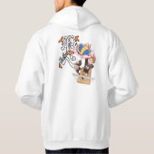 🏐Fly High Volleyball Tee & Hoodie – Crow Spirit🏐 パーカ (裏面)