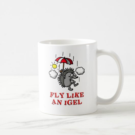 fly like an igel コーヒーマグカップ (右)