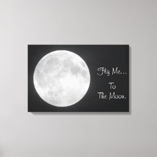 Fly Me to the Moon – 満月スプリットCanvas Print キャンバスプリント