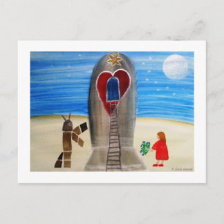 ...Fly Me to The Moon...art by Jutta Gabriel... ポストカード