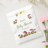 Fly Mushrooms Goblincore Green Baby Shower Gift フェイバーバッグ (封をした状態)